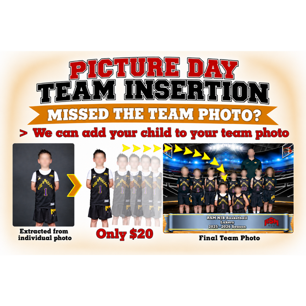 093 Picture Day Early or Late Arrival: Team Insertion
